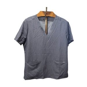 Figs Women's Casma 3-Pocket Scrub Too Gray Large Technical Collection